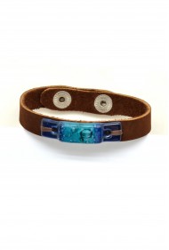 Skinny Glass & Suede Bracelet